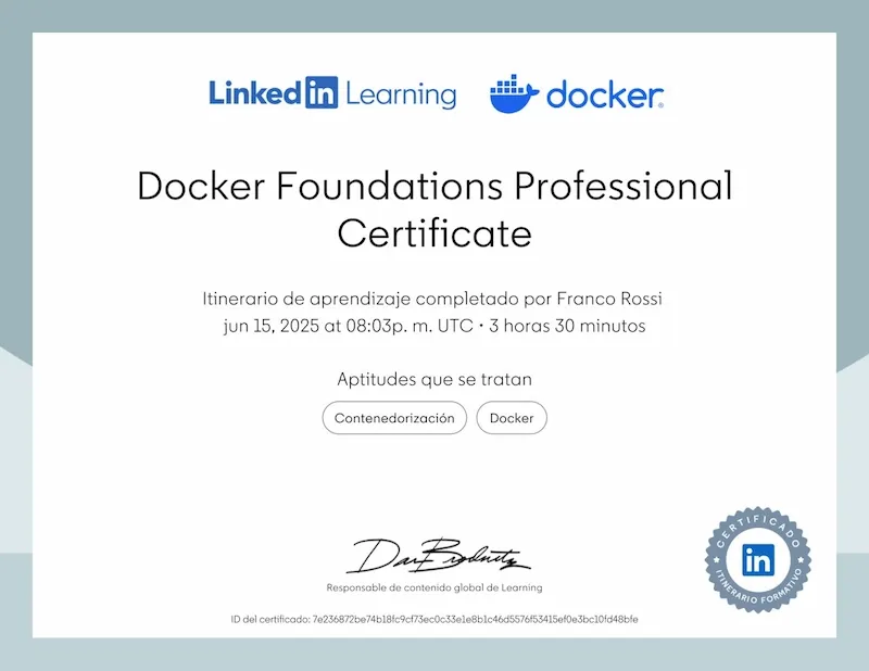 Docker Foundations Professional Certificate